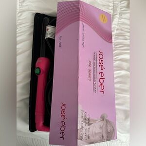 José Eber Pink Curling Iron - Pro Series with glove